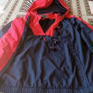 RED AND BLUE RALPH LAUREN PULLOVER JACKET